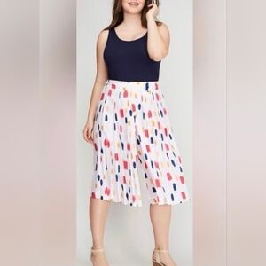 New Lane Bryant Multicolor Culottes Pants Size 22/24